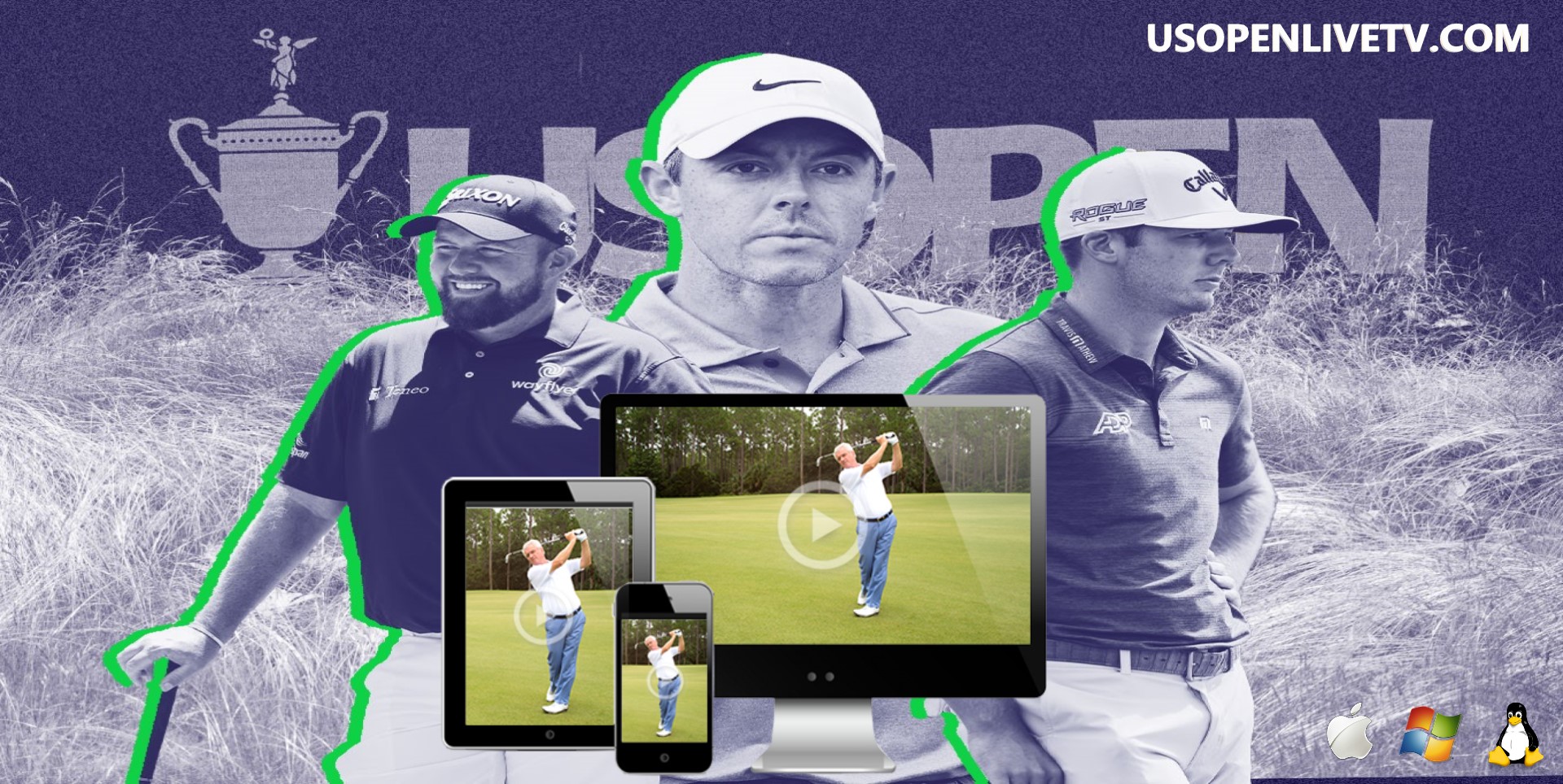 US Open 2024: Tennis & Golf Live TV  Streaming, Schedule slider